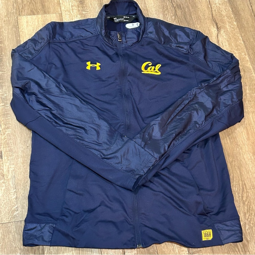 California Golden Bears Mens Jacket MED Navy Blue Under Armour NCAA Basketball